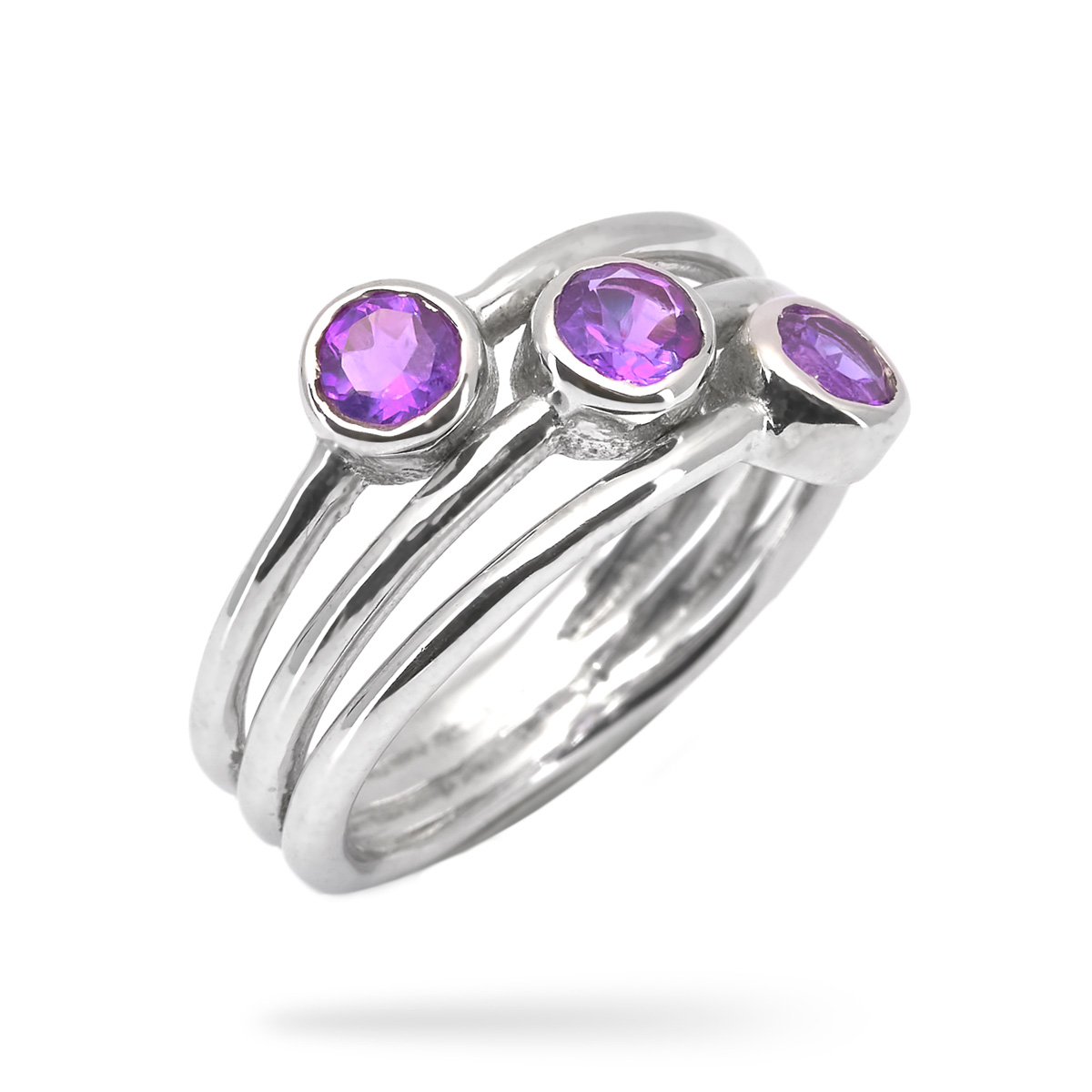 Bague amethyste argent Amelia